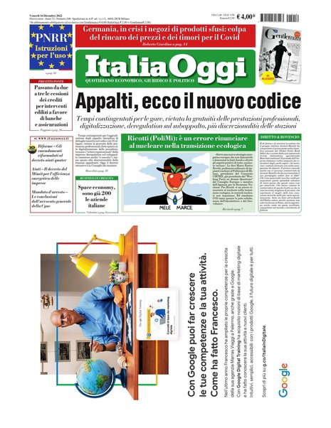 Italia oggi : quotidiano di economia finanza e politica